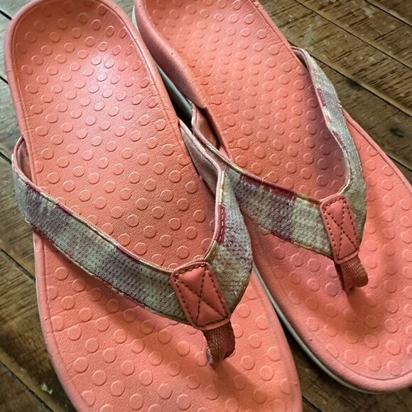 Vionic pink sequin strappy ortho comfortable size 9.5 sandals - Picture 5 of 5